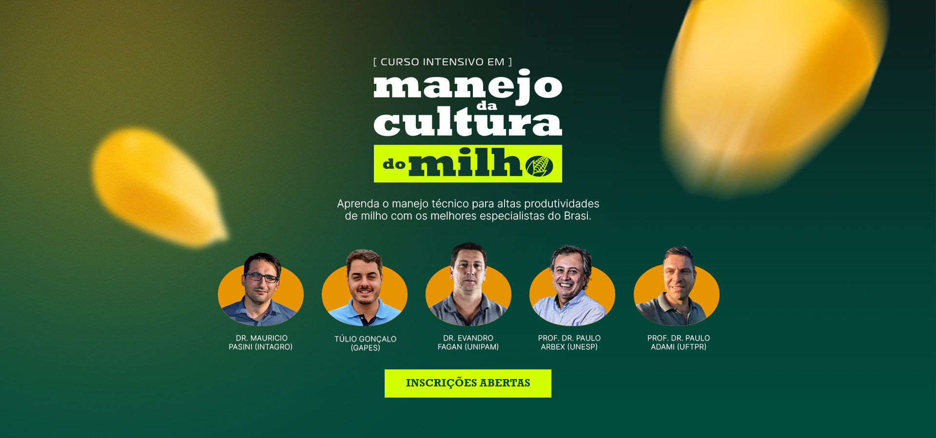 Curso Intensivo em Manejo da cultura do Milho